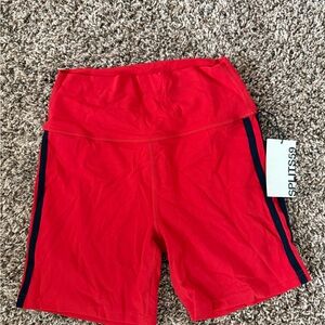Splits59 Red and Black Athletic Shorts